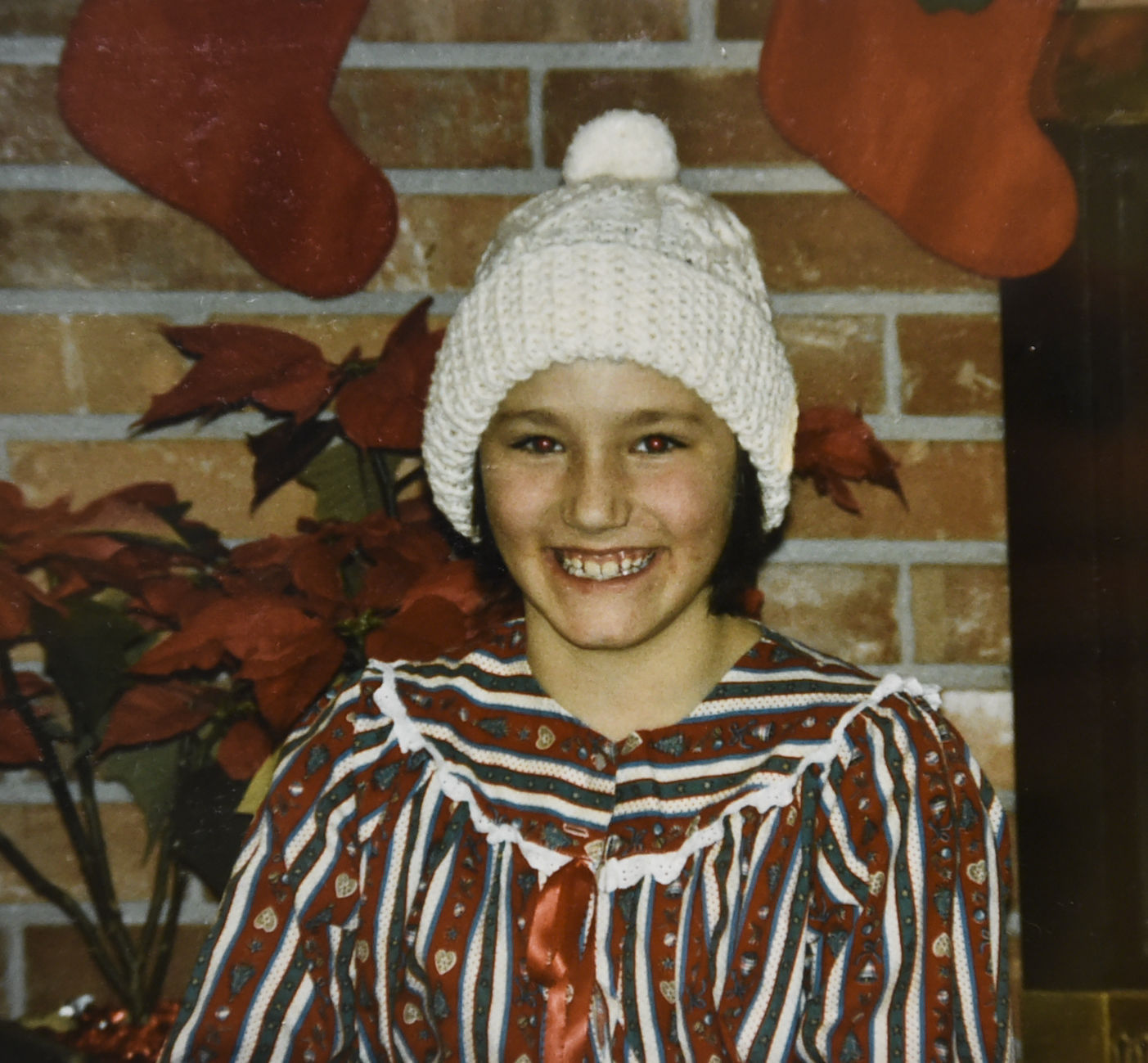 Linda Glantz on Christmas Day in 1986